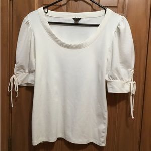 Scoop neck, tie sleeves,so cute shirt Ann Taylor